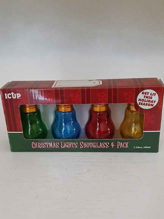 Kohl's Other - Christmas Lights Shotglass 4-Pack